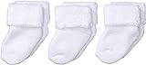 Sterntaler Primeros Calcetines Pack de 3, Edad: a partir de 0 meses, Talla: Recién nacidos (Talla 0), Blanco