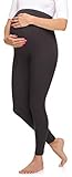 Merry Style Leggins Premamá Pantalones Largos de Mujer Mallas largas de Embarazo Pantalones para mujer embarazada MS10-297 (Grafito, M)