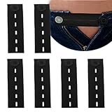 KSUKTSW Kit de 6 Botones Extensibles para Pantalones, Adaptador Ajustable de Cintura para Vaqueros y Premamá, Retractiles y Fáciles de Instalar en Jeans y Pantalones