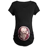 Q.KIM Mujer Camiseta de Maternidad Elasticidad Suave Embarazada Premamá