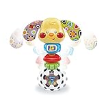 VTech- Toby Perrito Sonajero Electrónico con Luz Y Voz, Multicolor, Talla Única (3480-184722)