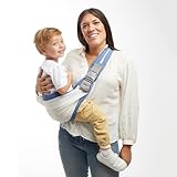 Pykku Portabebe Lateral, Fular Portabebe, Porta Bebés de 8 a 36 Meses, Mochila Portabebes Ergonómica, Hasta 15kg, Transpirable, Bandolera Portabebe Tacto Agradable, Multifunción, Porta Niños