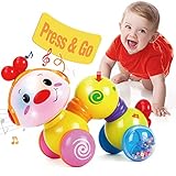 CubicFun Juguetes Bebe 6 Meses Juguetes Musicales para Bebes 1 año Oruga Juguetes para Gatear con la Luz del Flash Juguetes Educativos para Bebe 6 7 8 9 12 Meses